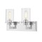 Z-Lite Savannah 2 Light Vanity, Chrome & Clear 462-2V-CH - alternate 1